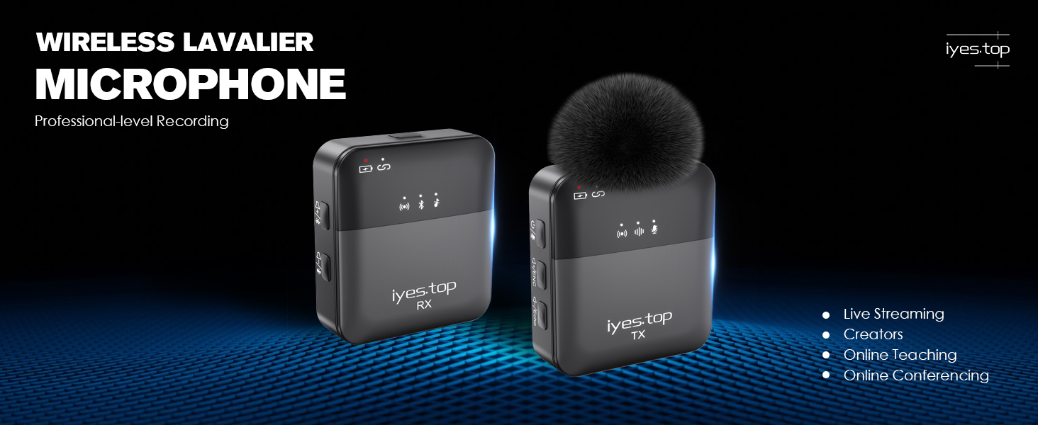 Wireless Lavalier Microphone for iPhone
