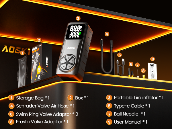 tire pump for car portable