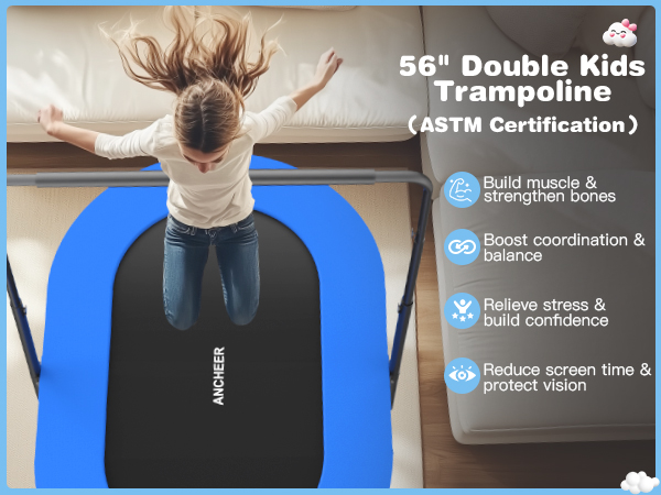 ANCHEER Kids Mini Trampoline