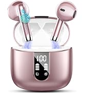 Wireless Earbuds, Bluetooth Headphones 5.4 with ENC Noise Cancelling Mic, 40H Bluetooth Ear buds ...