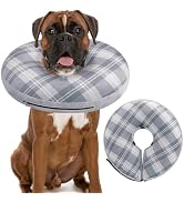 BEAUTYZOO Inflatable Donut Collar for Medium to Large Dogs - Soft, Comfortable Elizabethan Collar...