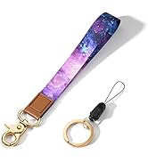 Hsxnam Wrist Lanyard Key Chain, Cute Wristlet Strap Keychain Holder for Women Men Car Keys ID Bad...
