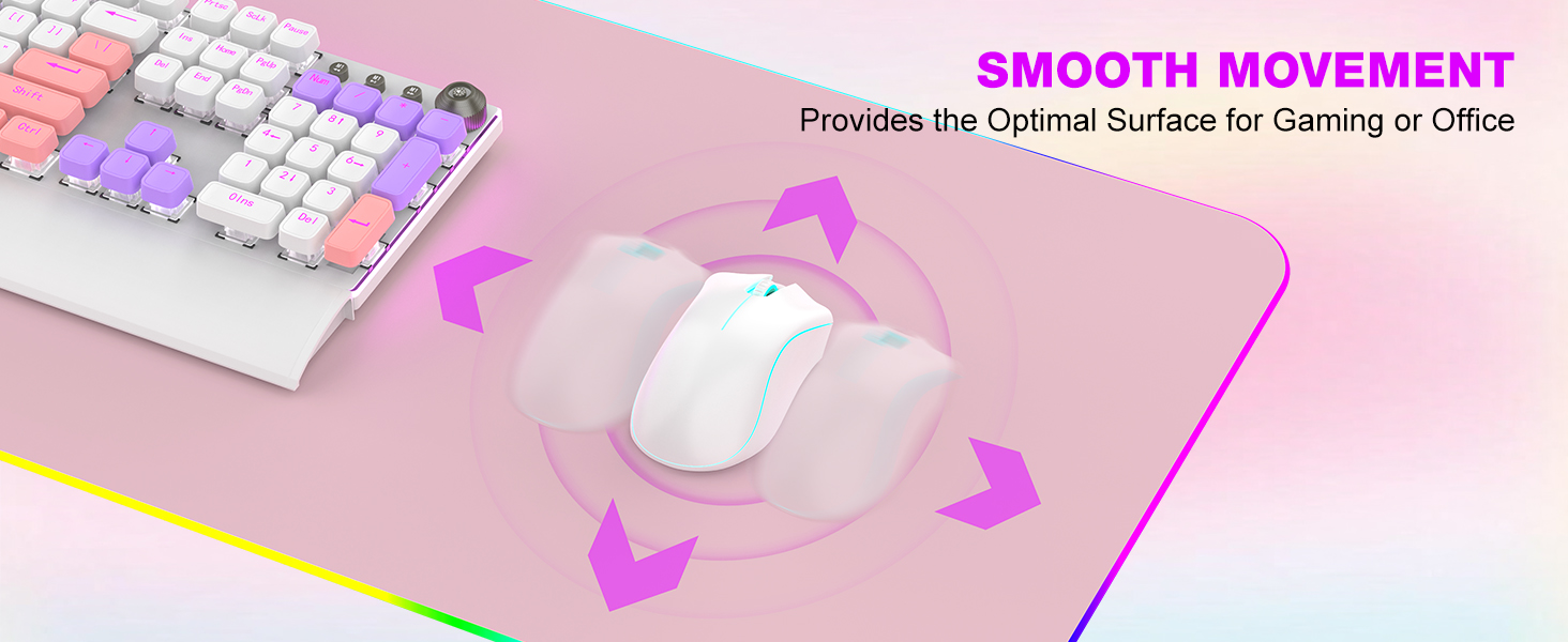 TARKARI Magnetic Wireless Charging RGB Mouse Pad