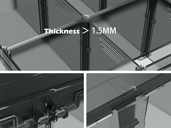 Organizer Box with Removable Dividers for Jewelry