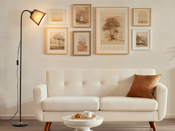 Adjustable floor lamp gooseneek floor lamp standing lamp for living room small floor lamp