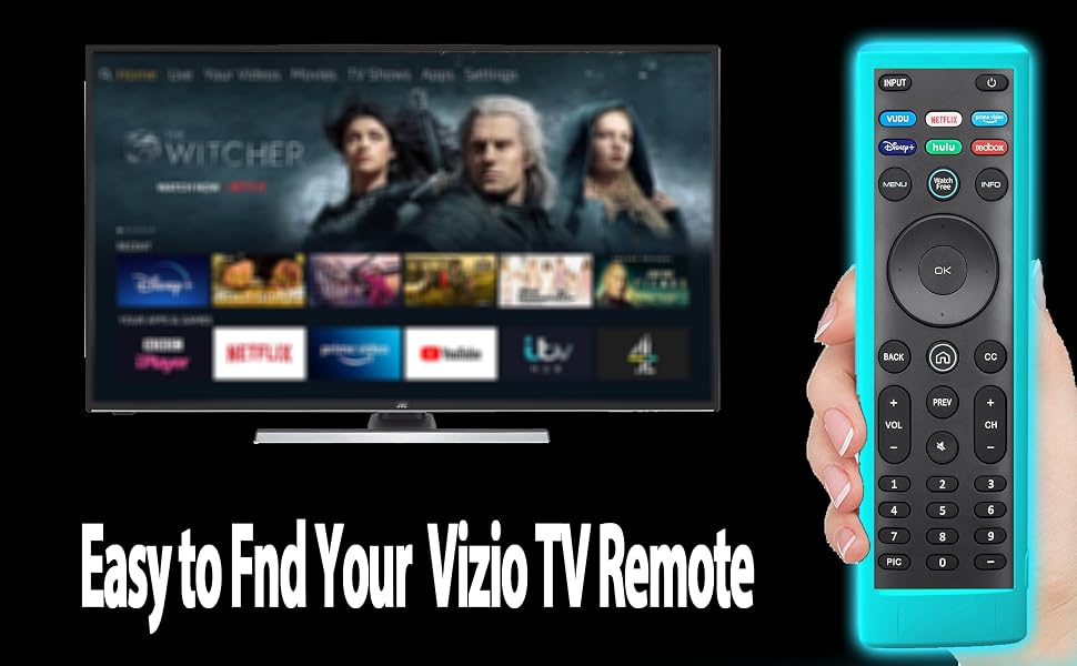 Remote cover tv control case smart xrt136 glow in the dark vixio vizio remote remove bizo tvs