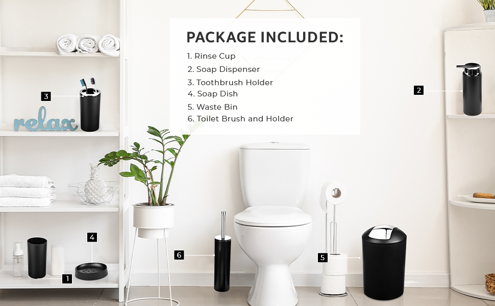 Decorate, bathroom, plastic bathroomj, accessory set