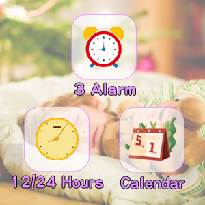 Alarm clock and calendar smart watch for kids