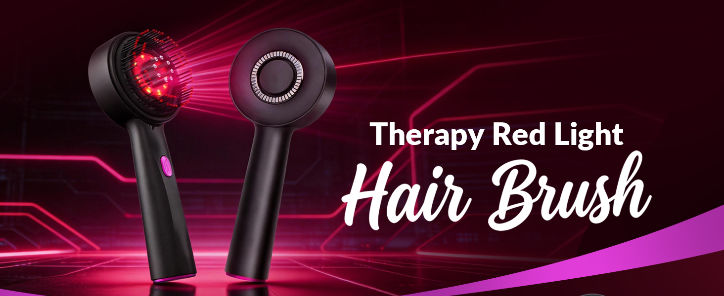 Red Light Therapy Hair Brush for Scalp Care &amp;amp;amp; Hair Nourishment.