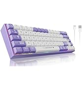 Attoe Mechanical Gaming Keyboard Wired, 60% Layout RGB Backlit Computer Keyboards, Hot Swappable,...