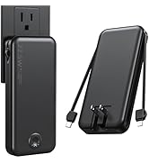 Nusyddy 22.5W Super Fast Charging Portable Charger with Wall Plug,12000mAh USB-C Power Bank Built...