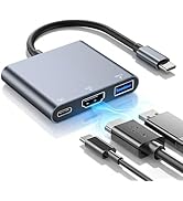 USB to USB C Adapter Hub,4k USB C to HDMI,Hdmi Splitter to Usbc Multiport Digital AV Converter,US...