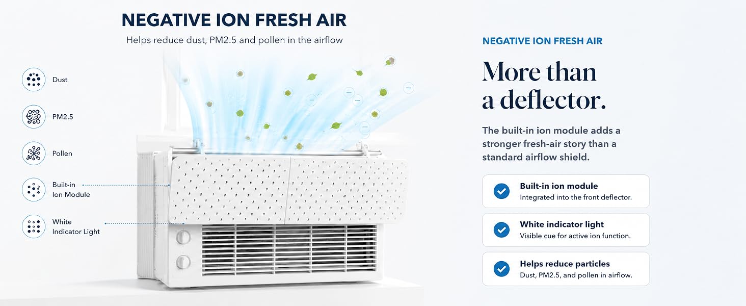 Negative ion fresh air