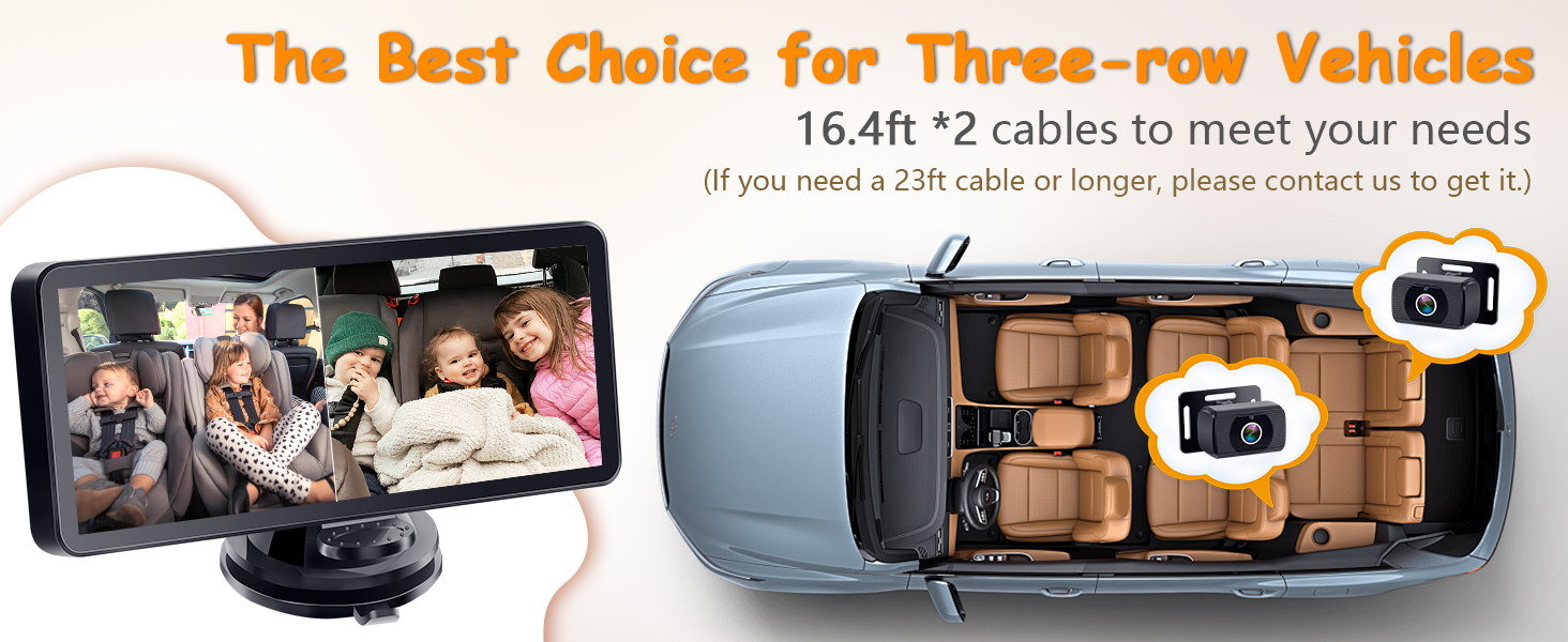 2 kids baby car camera