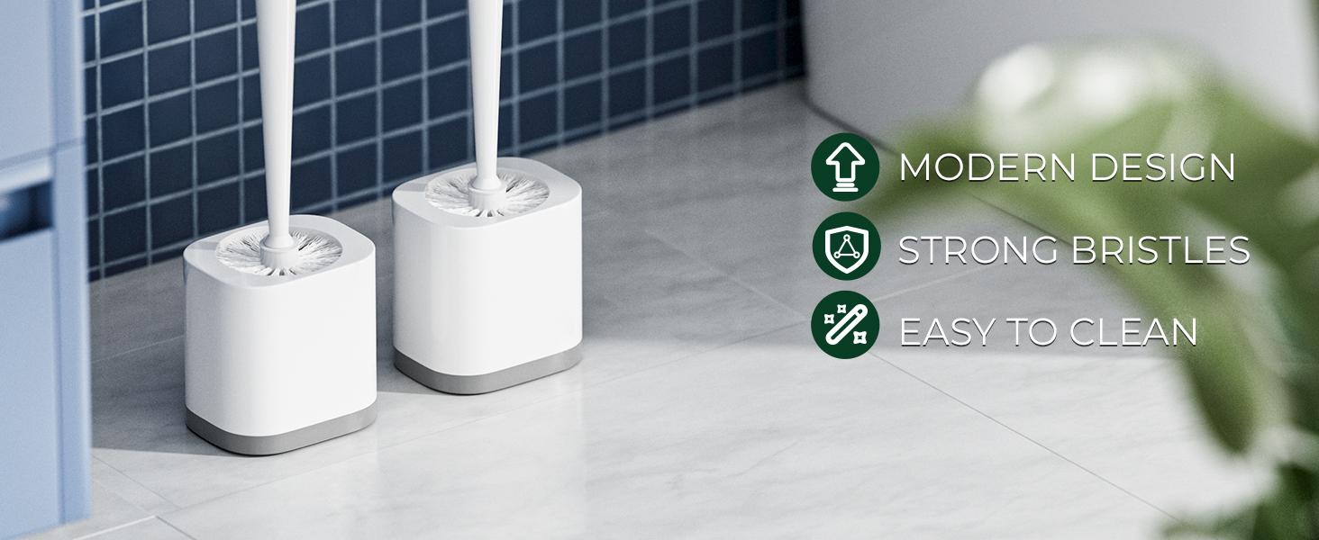 toilet brush and holder set