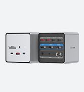 TobenONE USB C Docking Station Dual Monitor, USB C Dock with 150W Power Adapter, 15W Charging for...