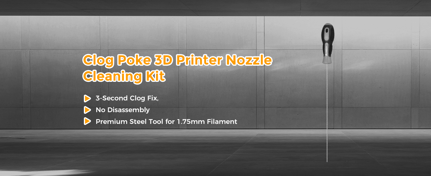 Creality Clog Poke 3D Printer Nozzle Cleaning Kit for 1.75mm Filament Nozzles