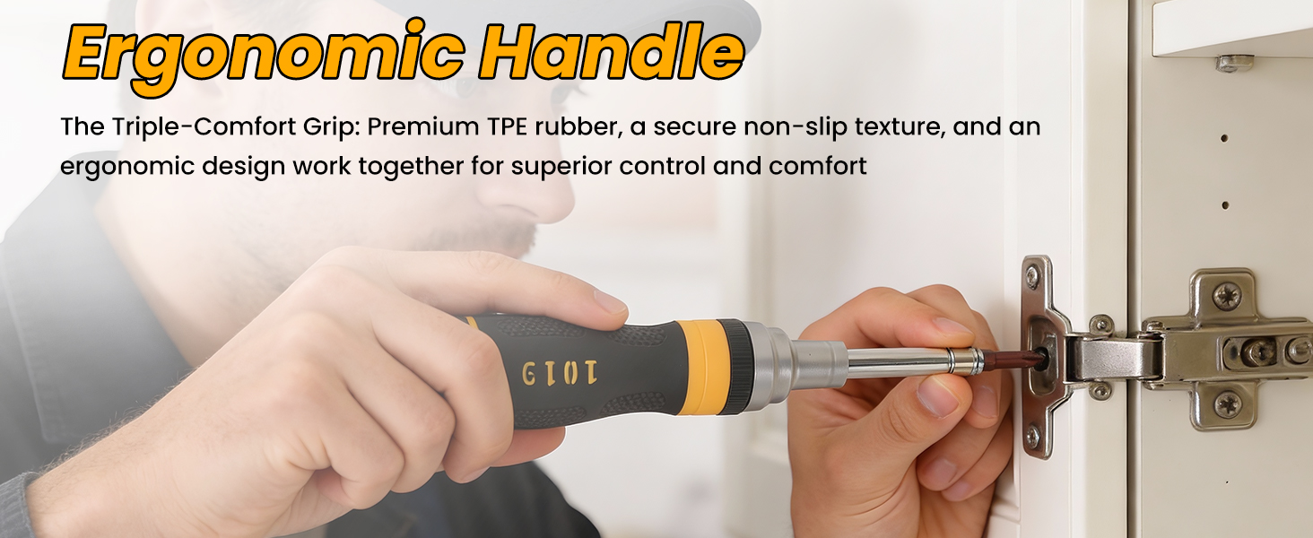 REKCKRUL 19-in-1 Ratcheting Multi-Bit Screwdriver Set