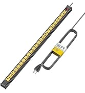 Surge Protector Long Power Strip 24-Outlet ETL Certified Long Heavy Duty Metal Power Strip with 1...