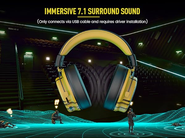 Wired gaming headset