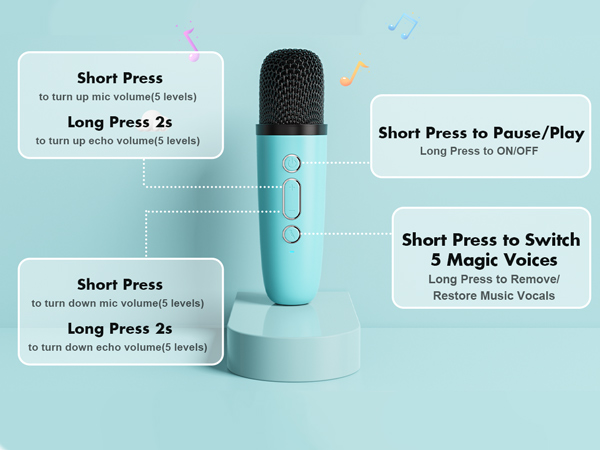Mini Karaoke Machine Portable
