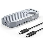MAIWO 40Gbps M.2 NVMe SSD Enclosure USB4 Type-C to 2280 NVMe Enclosure Built-in Cooling Fan Suppo...