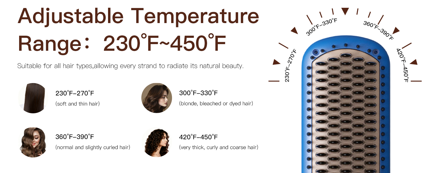 hair straightener brush