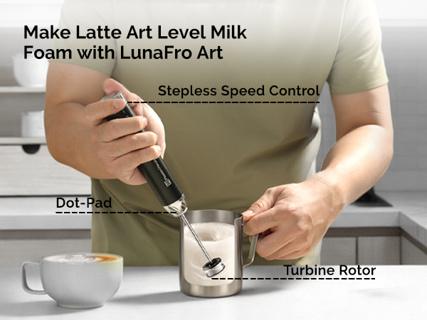Make Latte Art Level Milk Foam with LunaFro Art