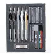 Mr. Pen- Metal Mechanical Pencil Set with Leads and Eraser Refills, 5 Sizes - 0.3, 0.5, 0.7, 0.9 ...