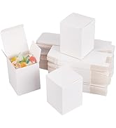 BENECREAT 60PCS Gift Boxes White Paper Boxes Party Favor Boxes 2.5x2.5x3 with Lids for Wedding Pa...
