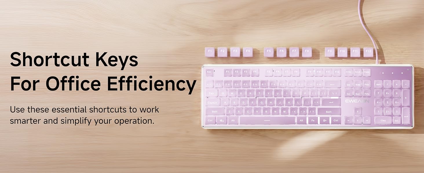 creamy keyboard with number pad