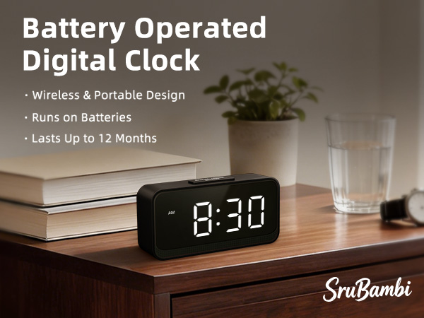 battery operated alarm clock