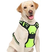 Yintrest No Pull Dog Harness, Adjustable Reflective Front Clip Pet Vest with Easy Control Handle ...
