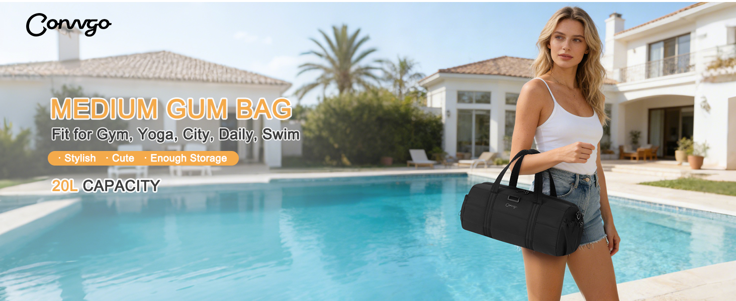 medium gym bag for women