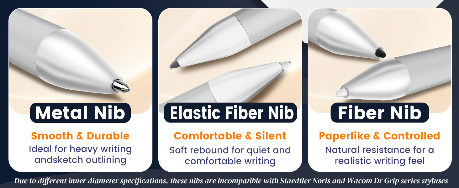 EMR stylus nib storage pack, wide compatibility, easy nib replacement with removal tool