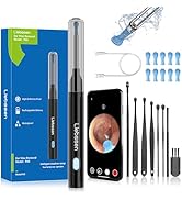 Liebssen Ear Wax Removal Kit Ear Cleaner 1920P HD Ear Camera Ear Wax Remover with 8 Ear Sets Ear ...