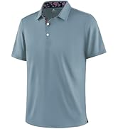 ZITY Mens Golf Shirt Short Sleeve Moisture Wicking Polo Shirts for Men Performance Casual Stretch...