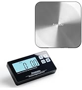 33lb Wireless Kitchen Scale with Remote Display, 0.1oz / 1g, Stainless Steel Pan, with Magnetic, ...