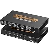 CORSAHD 8K@60Hz HDMI 2.1 Switch 4x1 4K 120Hz 48Gbps,HDCP 2.3,ARC,VRR,CEC,HDMI Switcher 4 in 1 Out...