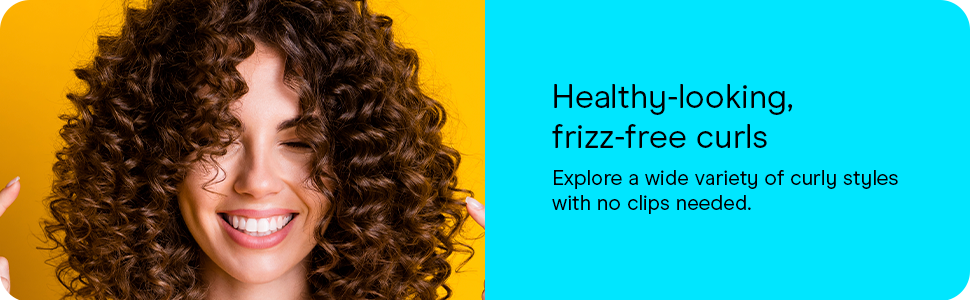 HEALTHY LOOKING, FRIZZ FREE CURLS