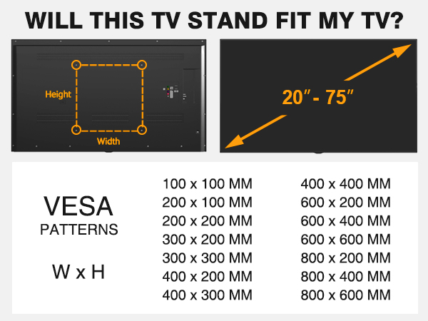 tv legs for 75 inch