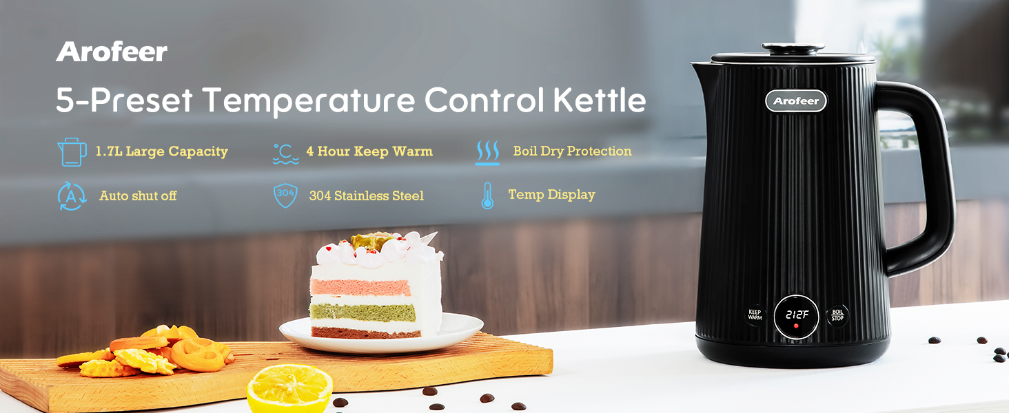 electric kettle temperature control