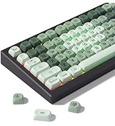 Womier PBT MOA Keycaps, Custom Keyboard Keycaps 60 65 75 100 Percent, Gradient Matcha Caps Set, 5...