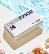 KODAK Mini 2 Retro 4PASS Portable Photo Printer, 2.1x3.4 inches, 68 Sheets Bundle, White