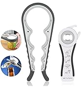 Jar Opener Bottle Opener for Weak Hands, 5 in 1 Multi Function Can Opener Bottle Opener Kit with ...