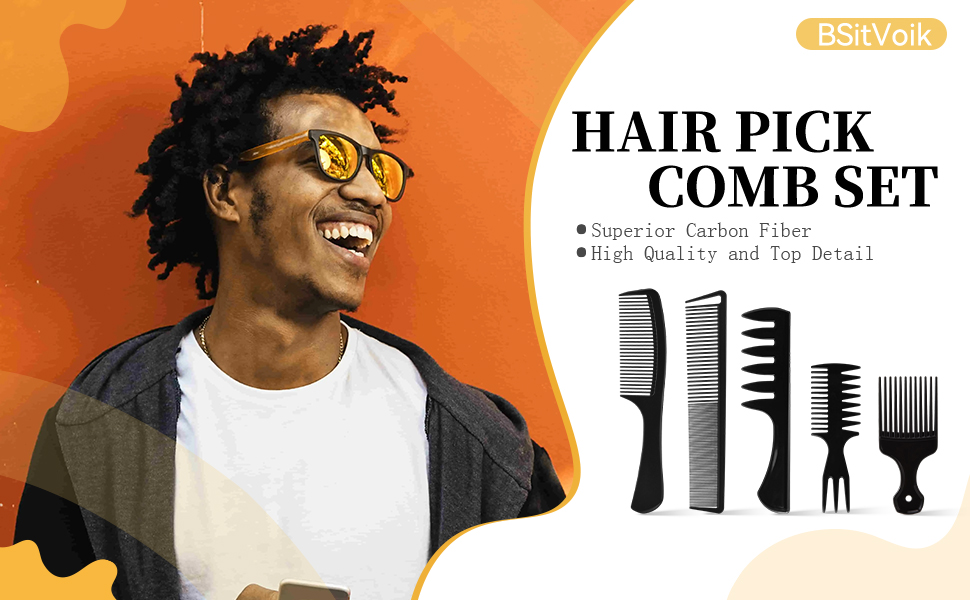 Hair pick comb set