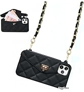 UnnFiko Wallet Phone Case Compatible with iPhone 16 Pro Max, Cute Light Luxury Bag Design, Purse ...