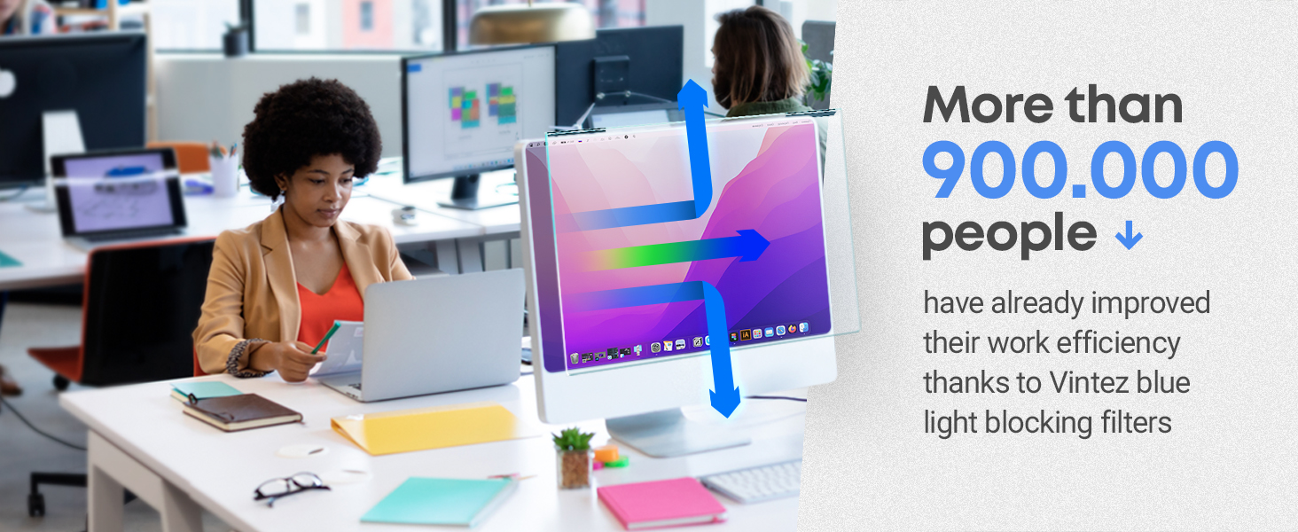 anti blue light blocking screen protector for computer filter inch panel monitor uv protection frame