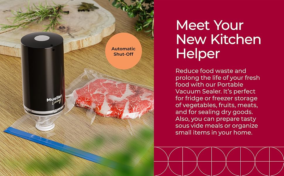 MuellerLiving Portable Vacuum Sealer new kitchen helper
