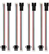 BTF-LIGHTING 20 Pairs JST SM 3 Pin Connectors for WS2812B WS2811 WS2812 WS2814 SK6812 FOCB CCT LE...